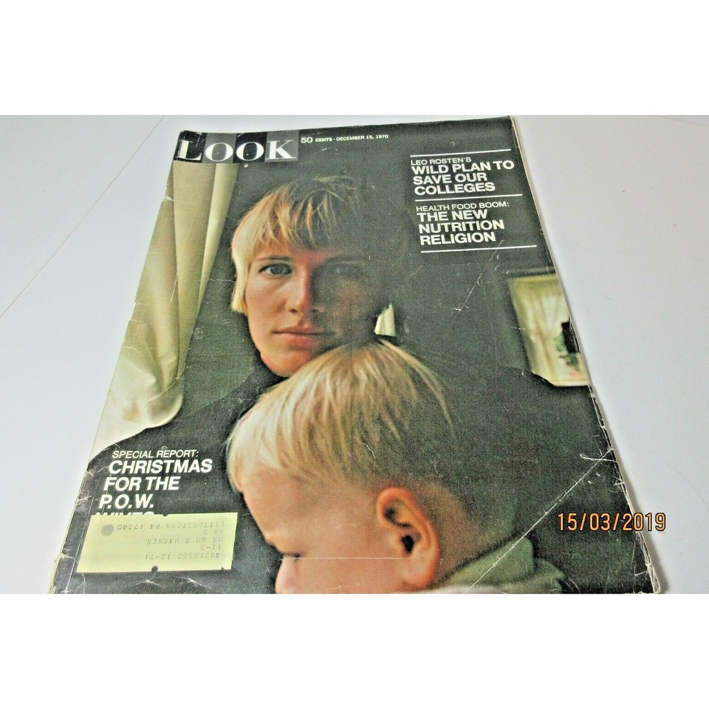 Vintage Look (life)Magazine/ Dec.15.1970/ Xmas For The Pow Wives /Great Ads #14